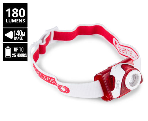LED LENSER SEO5 HEADLAMP - RED